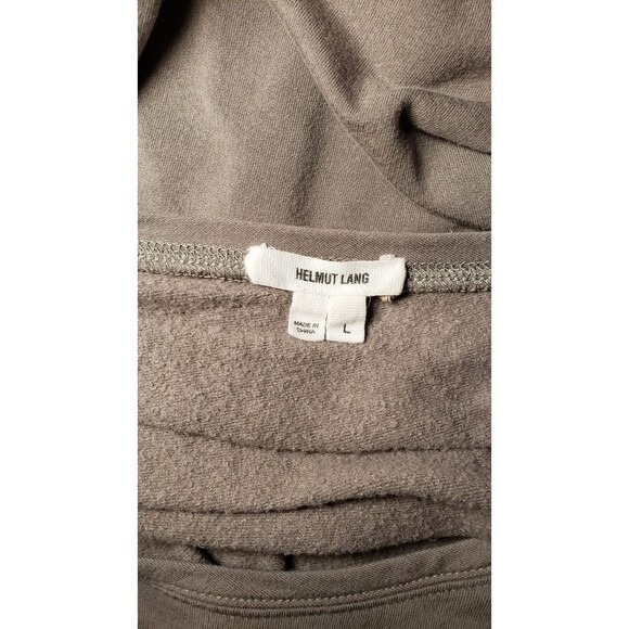 Helmut Lang Women’s Large Oversized Dolman Long Sleeve Top Taupe Slouchy Soft - Picture 3 of 4